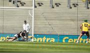 2 July 2017; Galway goalkeeper Colm Callanan saves a penalty from Conor McDonald of Wexford during the Leinster GAA Hurling Senior Championship Final match between Galway and Wexford at Croke Park in Dublin. Photo by David Maher/Sportsfile
