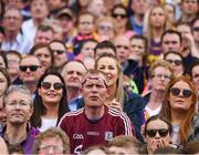 2 July 2017; Anxious Wexford and Galway supporters, in the Hogan Stand, during the last minutes of the Leinster GAA Hurling Senior Championship Final match between Galway and Wexford at Croke Park in Dublin. Photo by Ray McManus/Sportsfile