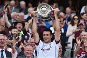 2 July 2017; Captain of Galway David Burke lifts the The Bob O'Keeffe Cup at the end of the Leinster GAA Hurling Senior Championship Final match between Galway and Wexford at Croke Park in Dublin. Photo by David Maher/Sportsfile