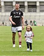 2 July 2017; Galway goalkeeper Colm Callanan with his 2 year old daughter Ciara at the end of the Leinster GAA Hurling Senior Championship Final match between Galway and Wexford at Croke Park in Dublin. Photo by David Maher/Sportsfile