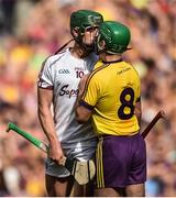 2 July 2017; Niall Burke of Galway clashes with Shaun Murphy of Wexford during the Leinster GAA Hurling Senior Championship Final match between Galway and Wexford at Croke Park in Dublin. Photo by David Maher/Sportsfile