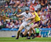 2 July 2017; Conor Cooney of Galway in action against Willie Devereux  of Wexford during the Leinster GAA Hurling Senior Championship Final match between Galway and Wexford at Croke Park in Dublin. Photo by Ray McManus/Sportsfile