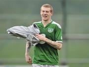28 February 2012; Republic of Ireland's James McClean at the end of squad training ahead of their side's International Friendly against the Czech Republic on Wednesday. Republic of Ireland Squad Training, Gannon Park, Malahide, Co. Dublin. Picture credit: David Maher / SPORTSFILE