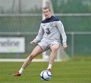 28 February 2012; Republic of Ireland's James McClean in action during squad training ahead of their side's International Friendly against the Czech Republic on Wednesday. Republic of Ireland Squad Training, Gannon Park, Malahide, Co. Dublin. Picture credit: David Maher / SPORTSFILE