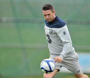 28 February 2012; Republic of Ireland captain Robbie Keane in action during squad training ahead of their side's International Friendly against the Czech Republic on Wednesday. Republic of Ireland Squad Training, Gannon Park, Malahide, Co. Dublin. Picture credit: David Maher / SPORTSFILE