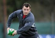 29 February 2012; Ireland's Cian Healy in action during squad training ahead of their side's RBS Six Nations Rugby Championship game against France on Sunday. Ireland Rugby Squad Training, Carton House, Maynooth, Co. Kildare. Picture credit: Matt Browne / SPORTSFILE