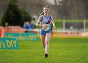 26 February 2012; Clare McCarthy, Dundrum South Dublin AC, on her way to finishing in third place in the Junior Women's race during the Woodie’s DIY AAI Inter Club Cross Country Championships of Ireland 2012. Santry Demesne, Santry, Dublin. Picture credit: Pat Murphy / SPORTSFILE
