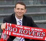 29 February 2012; Ian Baraclough who was introduced as the new Sligo Rovers manager. The Showgrounds, Sligo. Picture credit: Peter Wilcock / SPORTSFILE