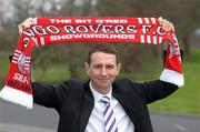 29 February 2012; Ian Baraclough who was introduced as the new Sligo Rovers manager. The Showgrounds, Sligo. Picture credit: Peter Wilcock / SPORTSFILE