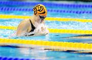 29 February 2012; Shani Stallard, Kilkenny SC, in action during Semi Final 1 of the Women's 50m Breaststroke, during the Irish Long Course National Swimming Championships/Olympic Trials. National Aquatic Centre, Abbotstown, Dublin. Picture credit: Brian Lawless / SPORTSFILE