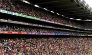 2 July 2017; A section of the record 60,032 in the Cusack Stand before the Leinster GAA Hurling Senior Championship Final match between Galway and Wexford at Croke Park in Dublin. Photo by Ray McManus/Sportsfile