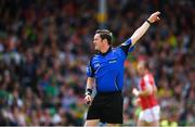 2 July 2017; Referee Paddy Neilan during the Munster GAA Football Senior Championship Final match between Kerry and Cork at Fitzgerald Stadium in Killarney, Co Kerry. Photo by Brendan Moran/Sportsfile