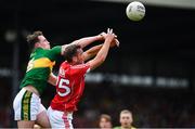 2 July 2017; Mark Griffin of Kerry contests possession with Niall Coakley of Cork during the Munster GAA Football Senior Championship Final match between Kerry and Cork at Fitzgerald Stadium in Killarney, Co Kerry. Photo by Brendan Moran/Sportsfile