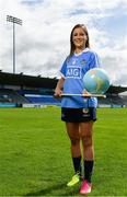 3 July 2017; Dublin camogie player Laura Twomey was in Parnell Park today to help AIG Insurance reveal details of their latest travel insurance offering. Those planning holidays this summer can avail of a 10% discount when they purchase their travel insurance online. Customers can get single trip insurance from only €4.52 and annual multi-trip holiday insurance from only €1.98 per month. Photo by Sam Barnes/Sportsfile