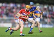 3 July 2017; Liam O'Shea of Cork in action against Michael Feehan of Tipperary during the Electric Ireland Munster GAA Hurling Minor Championship semi-final replay match between Cork and Tipperary at Páirc Uí Rinn, Cork. Photo by Eóin Noonan/Sportsfile