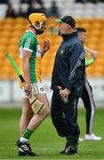 1 July 2017; Offaly manager Kevin Ryan, right in conversation with Pat Camon of Offaly ahead of the GAA Hurling All-Ireland Senior Championship Round 1 match between Offaly and Waterford at Bord na Móna O’Connor Park in Tullamore, Co Offaly. Photo by Sam Barnes/Sportsfile