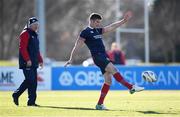 5 July 2017; Owen Farrell, right, and British & Irish Lions kicking coach Neil Jenkins during a training session at the Queenstown Events Centre in Queenstown, New Zealand. Photo by Stephen McCarthy/Sportsfile