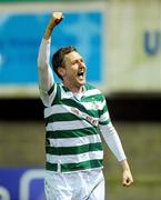 2 March 2012; Gary Twigg, Shamrock Rovers, celebrates after scoring his side's second goal. Airtricity League Premier Division, Drogheda United v Shamrock Rovers, United Park, Drogheda, Co. Louth. Photo by Sportsfile