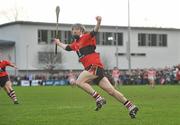 3 March 2012; Brian Hartnett, UCC, celebrates after scoring a goal during the second half. Irish Daily Mail Fitzgibbon Cup Final, University College Cork v Cork Institute of Technology, Mardyke Arena, Cork. Picture credit: Diarmuid Greene / SPORTSFILE