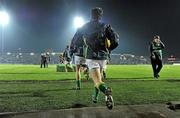 3 March 2012; A general view of Meath players exiting the tunnel as they make their way on to the pitch before the game. Allianz Football League, Division 2, Round 3, Meath v Kildare, Páirc Táilteann, Navan, Co. Meath. Picture credit: Barry Cregg / SPORTSFILE