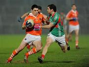 3 March 2012; Caolan Rafferty, Armagh, in action against Keith Higgins, Mayo. Allianz Football League, Division 1, Armagh v Mayo, Morgan Athletic Grounds, Armagh. Picture credit: Oliver McVeigh / SPORTSFILE