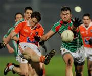 3 March 2012; Charlie Vernon, Armagh, in action against Aidan O'Shea, Mayo. Allianz Football League, Division 1, Armagh v Mayo, Morgan Athletic Grounds, Armagh. Picture credit: Oliver McVeigh / SPORTSFILE