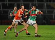 3 March 2012; Aidan O'Shea, Mayo, in action against Billy Joe Padden, Armagh. Allianz Football League, Division 1, Armagh v Mayo, Morgan Athletic Grounds, Armagh. Picture credit: Oliver McVeigh / SPORTSFILE