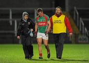 3 March 2012; Kevin Keane, Mayo, leaves the field with an injury in the second half. Allianz Football League, Division 1, Armagh v Mayo, Morgan Athletic Grounds, Armagh. Picture credit: Oliver McVeigh / SPORTSFILE