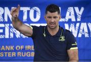 5 July 2017; Rob Kearney (pictured) and Ross Byrne of Leinster Rugby came out to the Bank of Ireland Leinster Rugby Summer Camp at Donnybrook Stadium to answer questions, teach rugby and sign autographs. Photo by Cody Glenn/Sportsfile