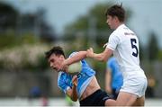 5 July 2017; Mark Tracey of Dublin in action against Darragh Ryan of Kildare during the Electric Ireland Leinster GAA Football Minor Championship Semi-Final match between Kildare and Dublin at St Conleth's Park in Newbridge, Co Kildare. Photo by Piaras Ó Mídheach/Sportsfile