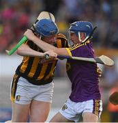 5 July 2017; John Donnelly of Kilkenny in action against Shane Reck of Wexford during the Bord Gais Energy Leinster GAA Hurling Under 21 Championship Final Match between Kilkenny and Wexford at Nowlan Park in Kilkenny. Photo by Ray McManus/Sportsfile