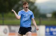 5 July 2017; David Lacey of Dublin celebrates after the Electric Ireland Leinster GAA Football Minor Championship Semi-Final match between Kildare and Dublin at St Conleth's Park in Newbridge, Co Kildare. Photo by Piaras Ó Mídheach/Sportsfile