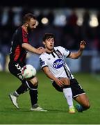 5 July 2017; Jamie McGrath of Dundalk in action against Dylan Hayes of Bohemians during SSE Airtricity League Premier Division match between Bohemians and Dundalk at Dalymount Park in Dublin. Photo by Sam Barnes/Sportsfile