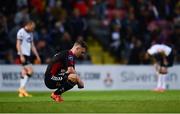 5 July 2017; /Phillip Gannon of Bohemians dejected following the SSE Airtricity League Premier Division match between Bohemians and Dundalk at Dalymount Park in Dublin. Photo by Sam Barnes/Sportsfile