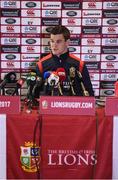 6 July 2017; Jonathan Sexton during a British and Irish Lions press conference at The Pullman Hotel in Auckland, New Zealand. Photo by Stephen McCarthy/Sportsfile