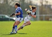 4 March 2012; Aisling Holton, Kildare, in action against Tracey Lawlor, Laois. Bord Gais Energy Ladies National Football League, Division 1, Round 4, Kildare v Laois, Ballykelly, Co. Kildare. Picture credit: Barry Cregg / SPORTSFILE