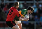 4 March 2012; Paul Galvin, Kerry, in action against Brendan Coulter, Down. Allianz Football League, Division 1, Round 3, Down v Kerry, Pairc Esler, Newry, Co. Down. Picture credit: Stephen McCarthy / SPORTSFILE