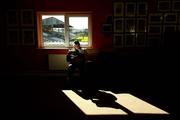 4 March 2012; 'Maor' Jim Roughan, from Carrickshock, Co. Kilkenny, reads the programmme as he sits in the Nowlan park boardroom before taking up his post. M. Donnelly Interprovincial Hurling Championship Final, Leinster v Connacht, Nowlan Park, Kilkenny. Picture credit: Ray McManus / SPORTSFILE