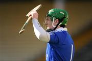 4 March 2012; The Connacht goalkeeper Jamie Ryan uses his hurley stick to shade his eyes from the sun. M. Donnelly Interprovincial Hurling Championship Final, Leinster v Connacht, Nowlan Park, Kilkenny. Picture credit: Ray McManus / SPORTSFILE