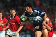 15 December 2001; Leinster's Shane Horgan is tackled by Munster's Dominic Crotty. Leinster v Munster, Celtic League, Final, Lansdowne Road, Dublin. Rugby. Picture credit; Matt Browne / SPORTSFILE