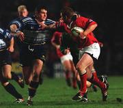 15 December 2001; Anthony Horean Munster, is tackled by Leinster's Reggie Corrigan. Leinster v Munster, Celtic League, Final, Lansdowne Road, Dublin. Rugby. Picture credit; Matt Browne / SPORTSFILE