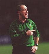 15 December 2001; Nigel Whitehouse, Referee. Rugby. Picture credit; Matt Browne / SPORTSFILE