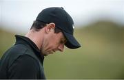 6 July 2017; Rory McIlroy of Northern Ireland reacts on the 11th green during Day 1 of the Dubai Duty Free Irish Open Golf Championship at Portstewart Golf Club in Portstewart, Co Derry. Photo by Oliver McVeigh/Sportsfile