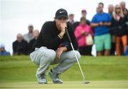 6 July 2017; Rory McIlroy of Northern Ireland reacts after a putt on the 11th green during Day 1 of the Dubai Duty Free Irish Open Golf Championship at Portstewart Golf Club in Portstewart, Co Derry. Photo by Oliver McVeigh/Sportsfile