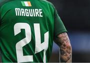 6 July 2017; A detailed view of the back of the jersey belonging to Sean Maguire of Cork City during the Europa League First Qualifying Round Second Leg match between Cork City and Levadia Tallinn at Turners Cross in Cork. Photo by Eóin Noonan/Sportsfile