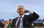 6 July 2017; Cork City manager John Caulfield celebrates after the Europa League First Qualifying Round Second Leg match between Cork City and Levadia Tallinn at Turners Cross in Cork. Photo by Eóin Noonan/Sportsfile