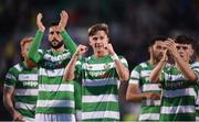 6 July 2017; Ronan Finn of Shamrock Rovers and his team-mates celebrate after the Europa League First Qualifying Round Second Leg match between Shamrock Rovers and Stjarnan at Tallaght Stadium in Tallaght, Co Dublin. Photo by Cody Glenn/Sportsfile