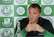 7 July 2017; Glasgow Celtic manager Brendan Rodgers during a press conference at the Castleknock Hotel in Dublin. Photo by Piaras Ó Mídheach/Sportsfile