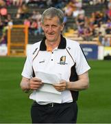 5 July 2017; Jimmy Walsh, Secretary, Kilkenny GAA County Board, before the Bord Gais Energy Leinster GAA Hurling Under 21 Championship Final Match between Kilkenny and Wexford at Nowlan Park in Kilkenny. Photo by Ray McManus/Sportsfile