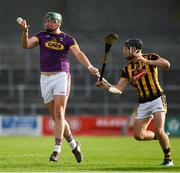 5 July 2017; Joe Coleman of Wexford in action against Jason Cleere of Kilkenny during the Bord Gais Energy Leinster GAA Hurling Under 21 Championship Final Match between Kilkenny and Wexford at Nowlan Park in Kilkenny. Photo by Ray McManus/Sportsfile